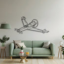 XP-55 Ascender Angle Metal Aircraft Wall Art - NCP0501
