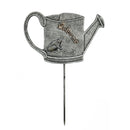Antique Pewter Metal Garden Marker Welcome Frog