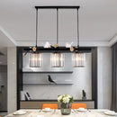 Lodge black and white island pendant light kitchen bird design