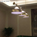 DecorBites™ Double Bubble Hanging Light with 3 Heads - Loft Style Pendant Lighting for Pool Table in Chrome/Gold