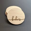 Lolita Family Name Wood Coasters
