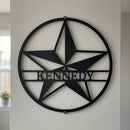 Custom Metal Wall Art - Personalized Lone Star Name Sign