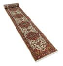 Long 20 feet runner Brown and Ivory Traditional Hallway Rug wool area rug