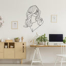 Long Hair Lady Metal Wall Decor