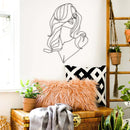 Long Hair Lady Metal Wall Decor