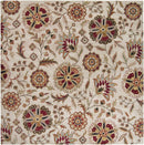 Longford Beige Floral Hand Tufted Wool Carpet