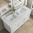 James Martin Lorelai 60" Double Bathroom Vanity, Bright White