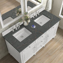 James Martin Lorelai 60" Double Bathroom Vanity, Bright White