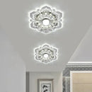 Lotus crystal flower spotlight living room led ceiling light