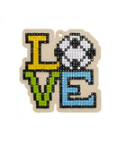 Love Football WWP298 Diamond Painting on Plywood Kit