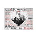 Love in languages Canvas