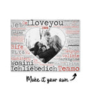 Love in languages Canvas