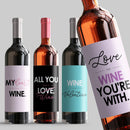 Love Valentine Wine Label Set