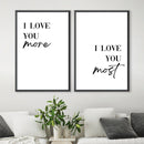 Love You More vs. Most Canvas