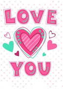 Love You WD2314 10.6 x 14.9 inches Wizardi Diamond Painting Kit