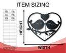 Metal Love Birds Wall Art - Metal Love Sign - 14 Color Options - Valentines Day - Wedding - Anniversary