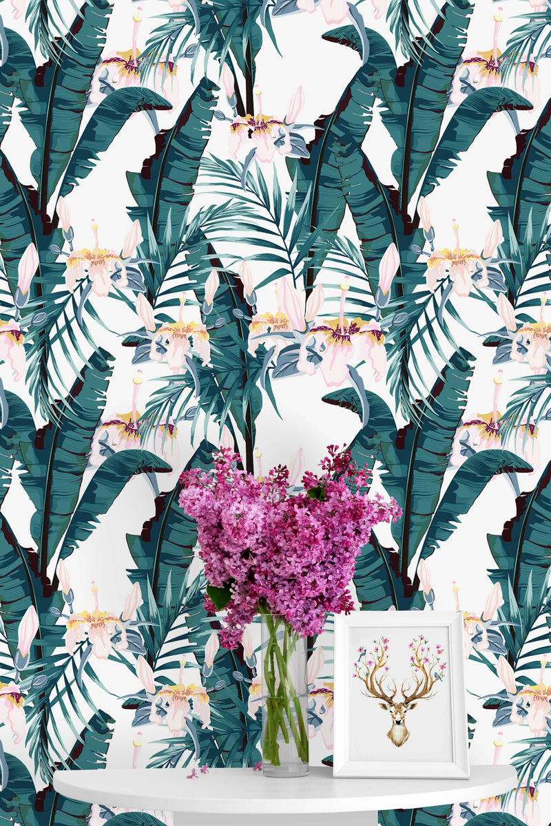 Lovely Banana Leaves Wallpaper