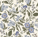 Fashionable White Wallpaper with Wildflowers Vogue