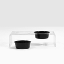 Small Black or White Bowl Feeder