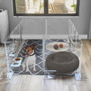 Clear Step-Over Pet Playpen , 24" High
