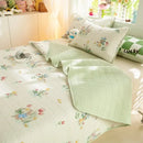 DecorBites™ Cartoon Pattern Cotton Single Mattress Mat: Summer Comfort & Non-Slip Performance