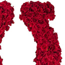 Lucky Rose Petal Horseshoe Centerpiece