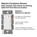 Lutron Maestro C.L Digital Dimmer Multi-Location Switch Kit, White