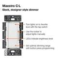 Lutron Maestro C.L Digital Dimmer Multi-Location Switch Kit, White