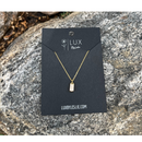 Cubic Zirconial Drop Necklace | Multiple Colors | Lux by Leslie