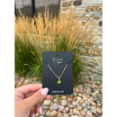Gold Filled Enamel Heart Necklace | 10" Chain | Multiple Colors | Lux by Leslie
