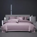 DecorBites™ Burgundy Red Egyptian Cotton Bedding Set - Soft Silky Solid Color Luxe Duvet Cover, Sheet, Pillowcases