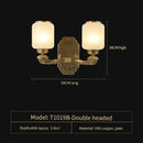 Luxe gold and frosted glass jade chandelier living room light