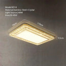 Luxe gold crystal led ceiling chandelier for dining room