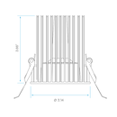 Luxrite LR2495X 4" Regressed Spotlight Selectable CCT