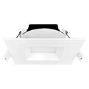 Luxrite LR22640 4" 15W LED Square Regressed Wafer Selectable CCT Hi Lumen