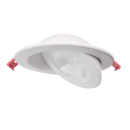 Luxrite LR23217 4" 12W LED Floating Gimbal Selectable CCT