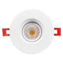 Luxrite LR23268 3" 8W LED Regress Spotlight Gimbal Round Selectable CCT