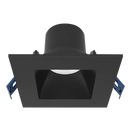 Luxrite LR23323 3" 8W LED Square Regress Spotlight Selectable Black CCT