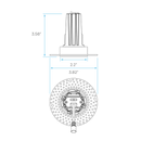 Luxrite LR24916 1" 7W LED Trimless Spotlight Selectable CCT
