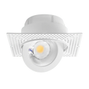 Luxrite LR25462 4" 20W LED Trimless Floating Gimbal Spotlight Selectable CCT