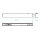 Luxrite LR42610 4FT 50W Architectural Linear Selectable CCT/Wattage