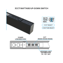 Luxrite LR42610 4FT 50W Architectural Linear Selectable CCT/Wattage