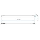 Luxrite LR42615 8FT 80W Architectural Linear Selectable CCT/Wattage