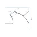 Luxrite LR43350 Wall Washing LED Tape Mud In Channels .79"