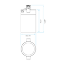 Luxrite LR4370X 3" 15W Cylinder Selectable CCT 60° Tilt