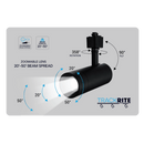 Luxrite LR43873 15W 2.5" Zoomable H-Track Head Selectable CCT