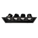 Luxrite Omni LR32197 4" 60W LED Recessed 4 Head Gimbal Selectable CCT