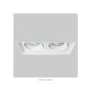 Luxrite Omni LR32202 4" 30W LED Trimless 2 Head Gimbal Selectable CCT