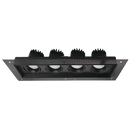 Luxrite Omni LR32207 4" 60W LED Trimless 4 Head Gimbal Selectable CCT