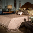Luxurious gold & burgundy 200s embroidery egyptian cotton bedding set bedroom
